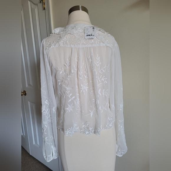 Free People Dreamer Girl Embroidered Blouse - Picture 5 of 7